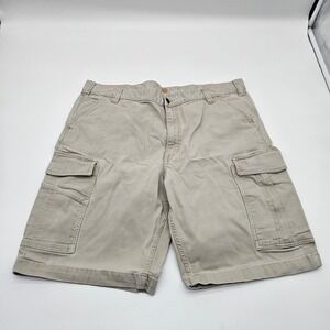 Carhartt Relaxed Fit Cargo Shorts Khaki Tan Mens Size 40 Cotton Spandex‎